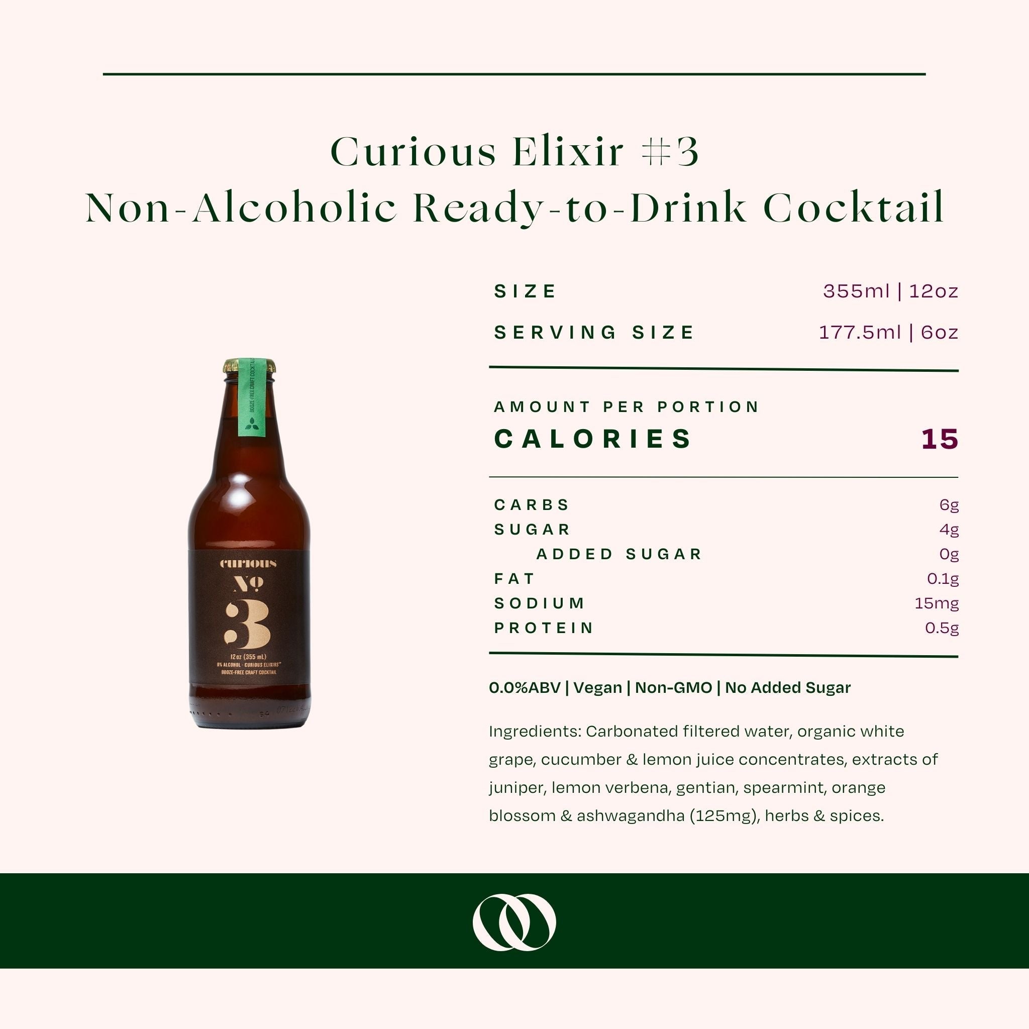 Curious Elixir #3 - Non-Alcoholic Ready-to-Drink Cocktail