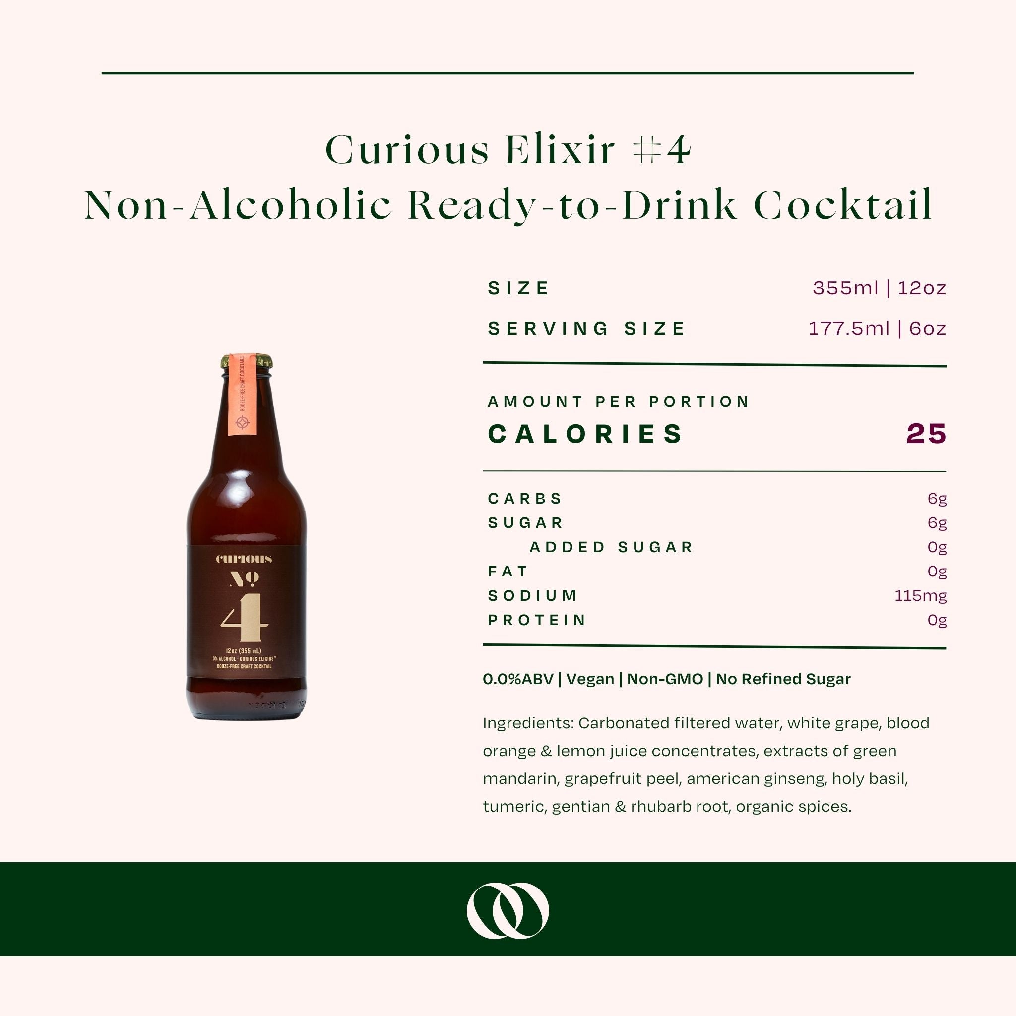 Curious Elixir #4 - Non-Alcoholic Ready-to-Drink Cocktail