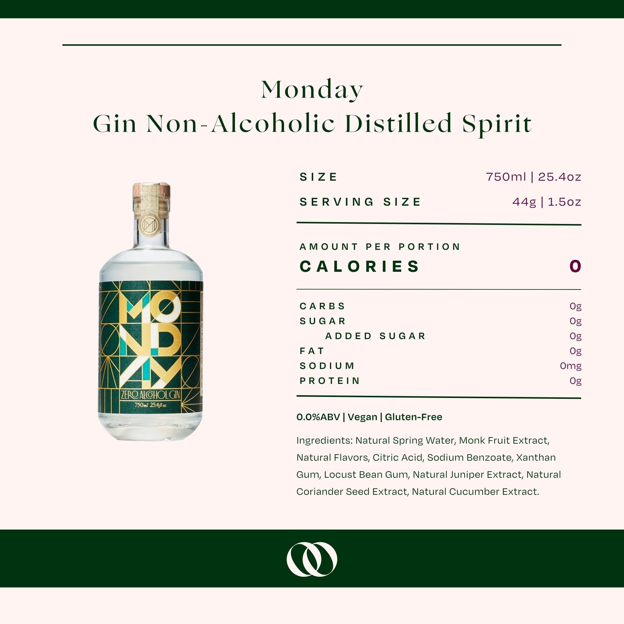 Monday Gin - Non-Alcoholic Distilled Spirit