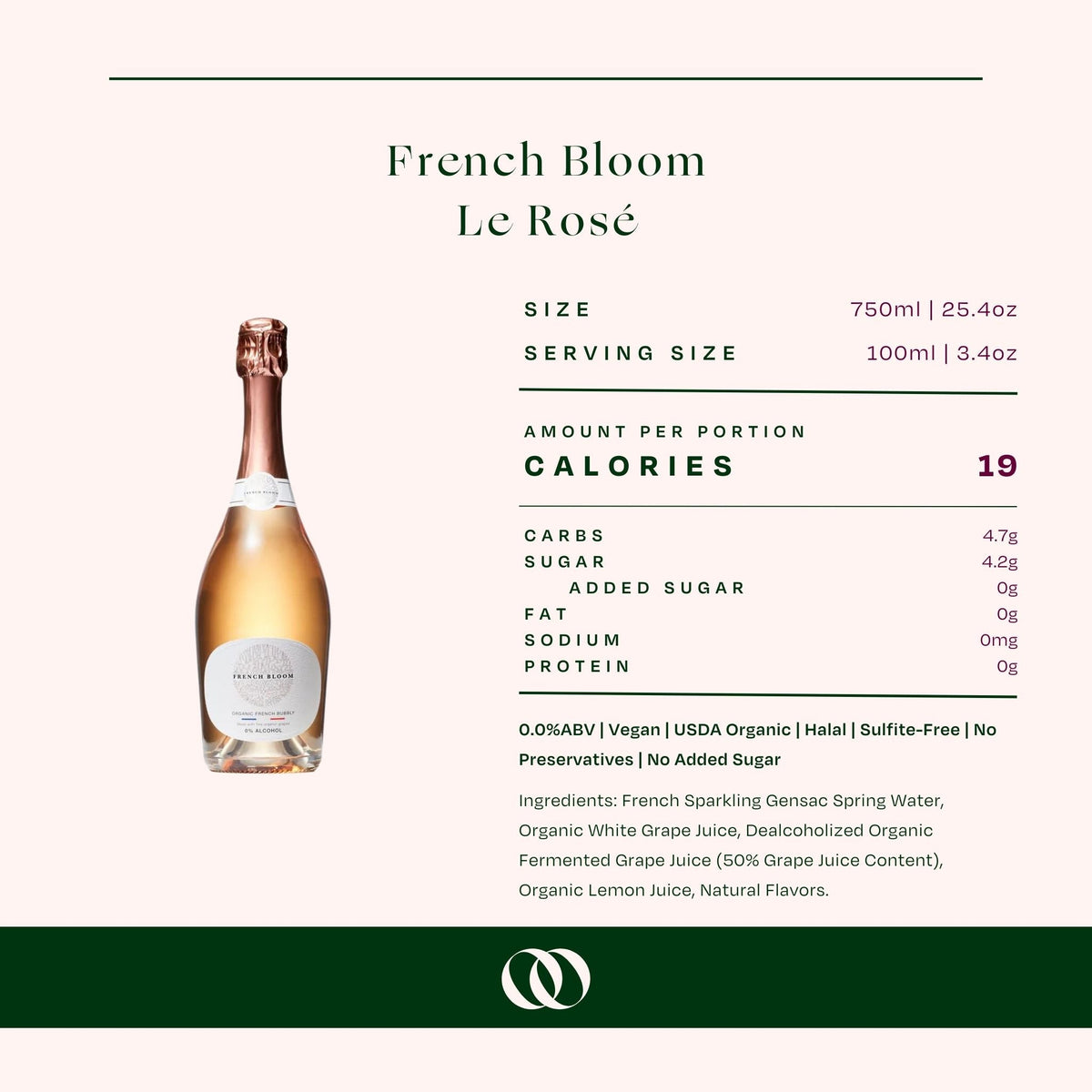 French Bloom - Le Rosé - Alcohol-Free Sparkling Wine