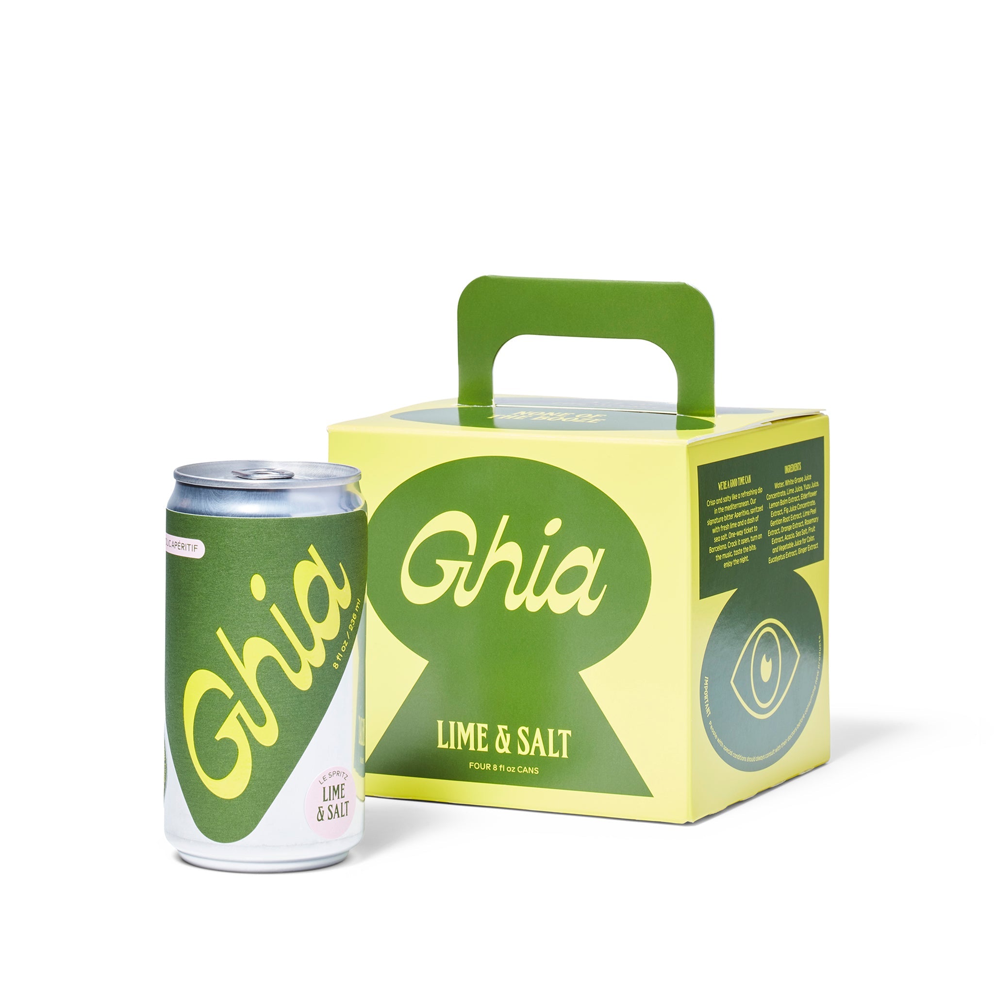 Ghia - Non-Alcoholic Lime & Salt Le Spritz - 4-pack