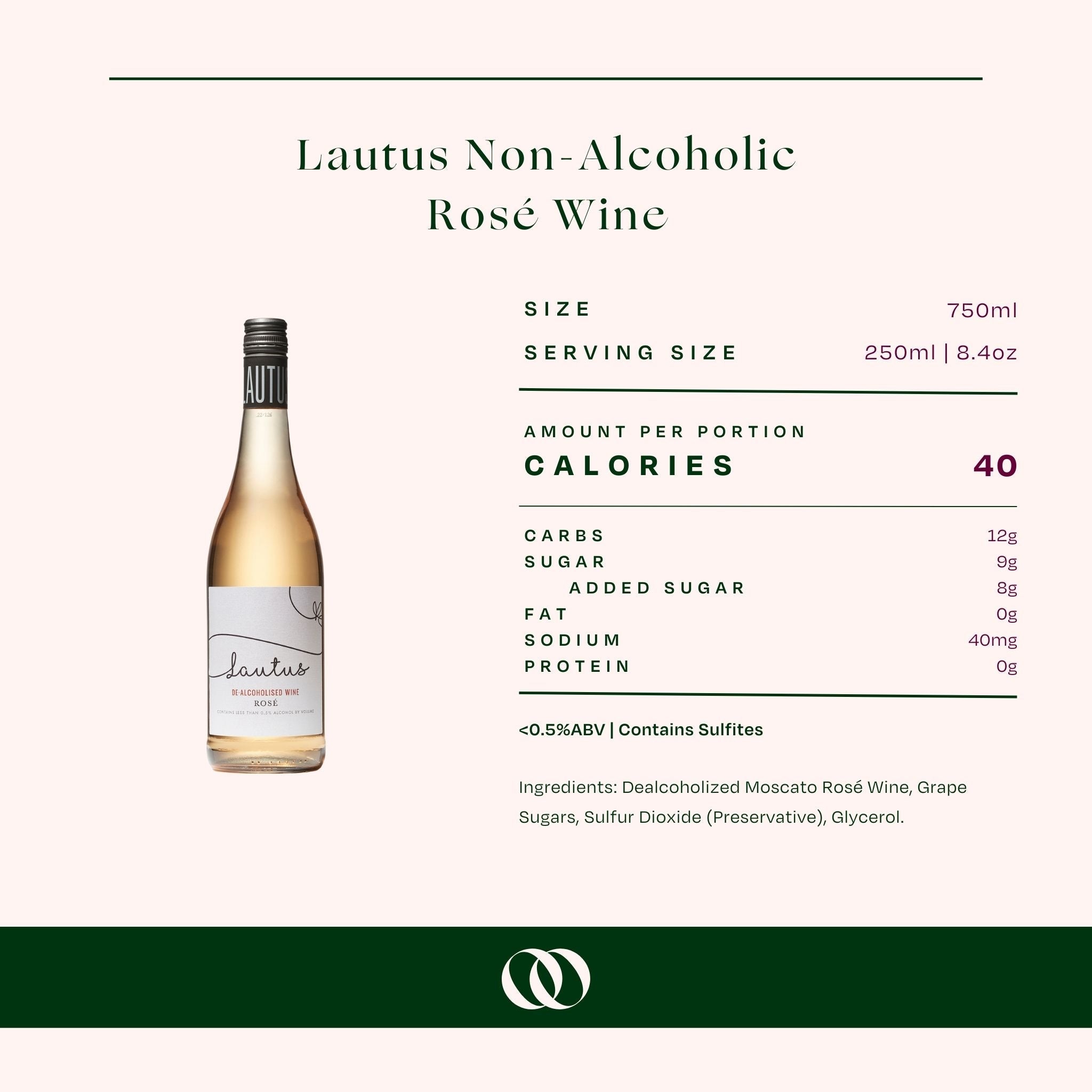 Lautus Non-Alcoholic RosÃ© Wine