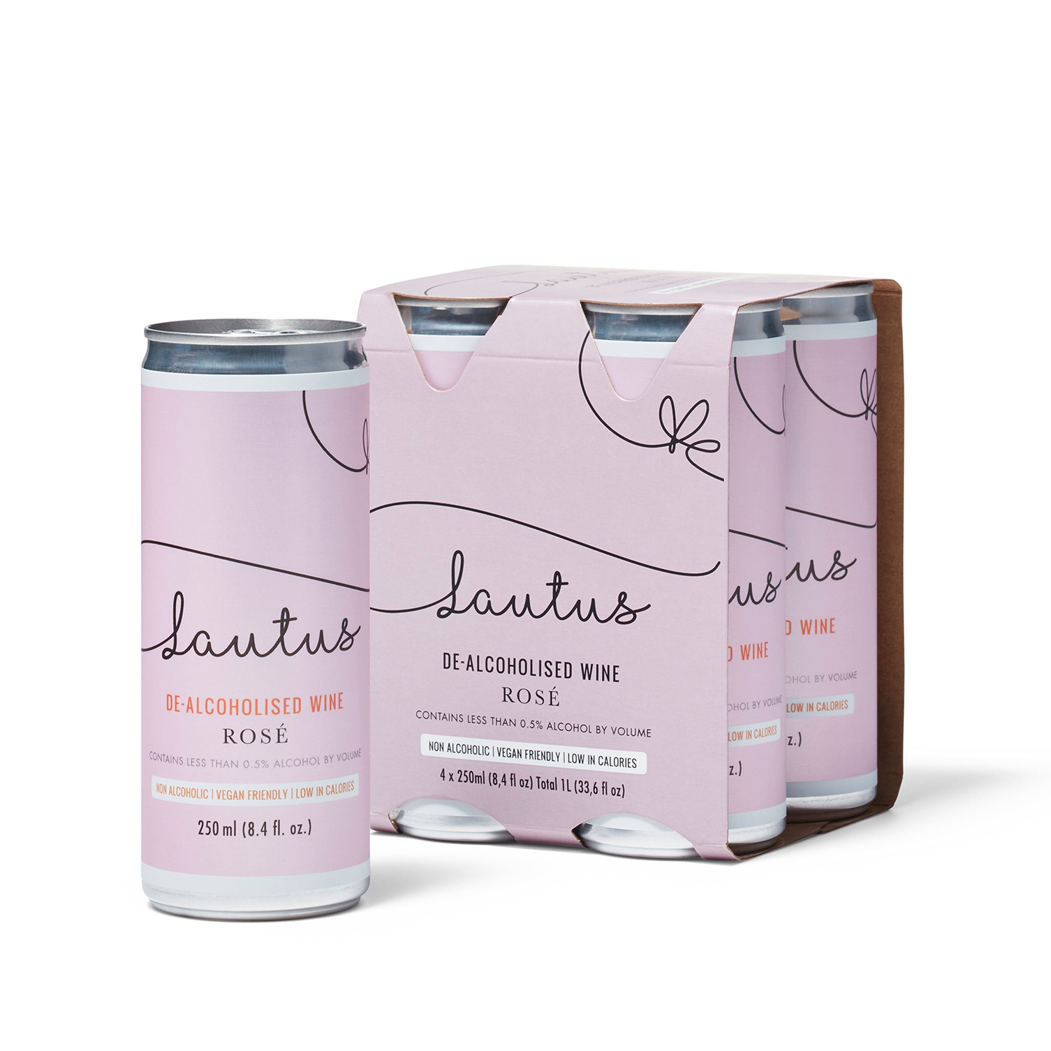 Lautus - Non-Alcoholic Wine - RosÃ© - 4-Pack