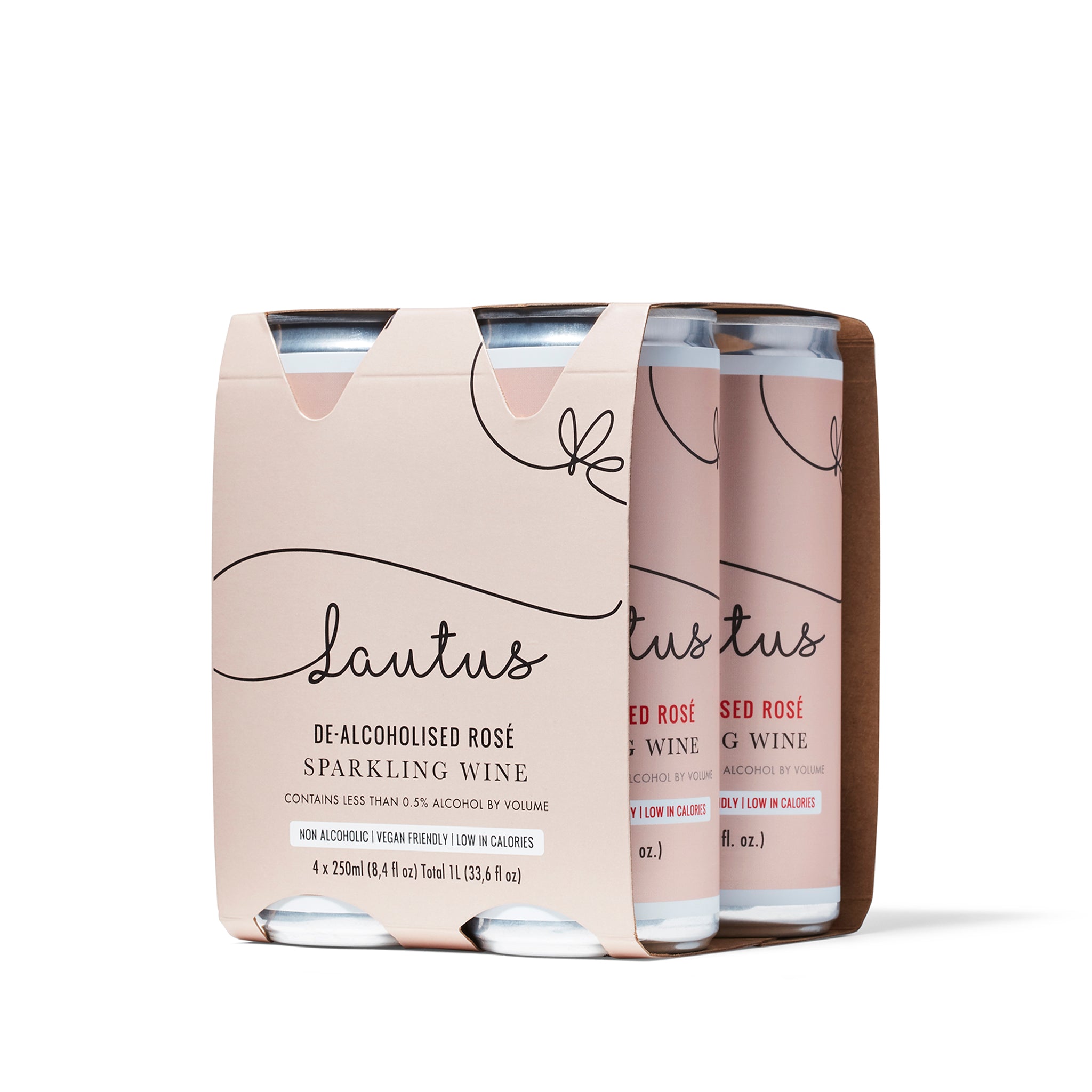 Lautus - Non-Alcoholic Wine - Sparkling RosÃ© - 4-Pack