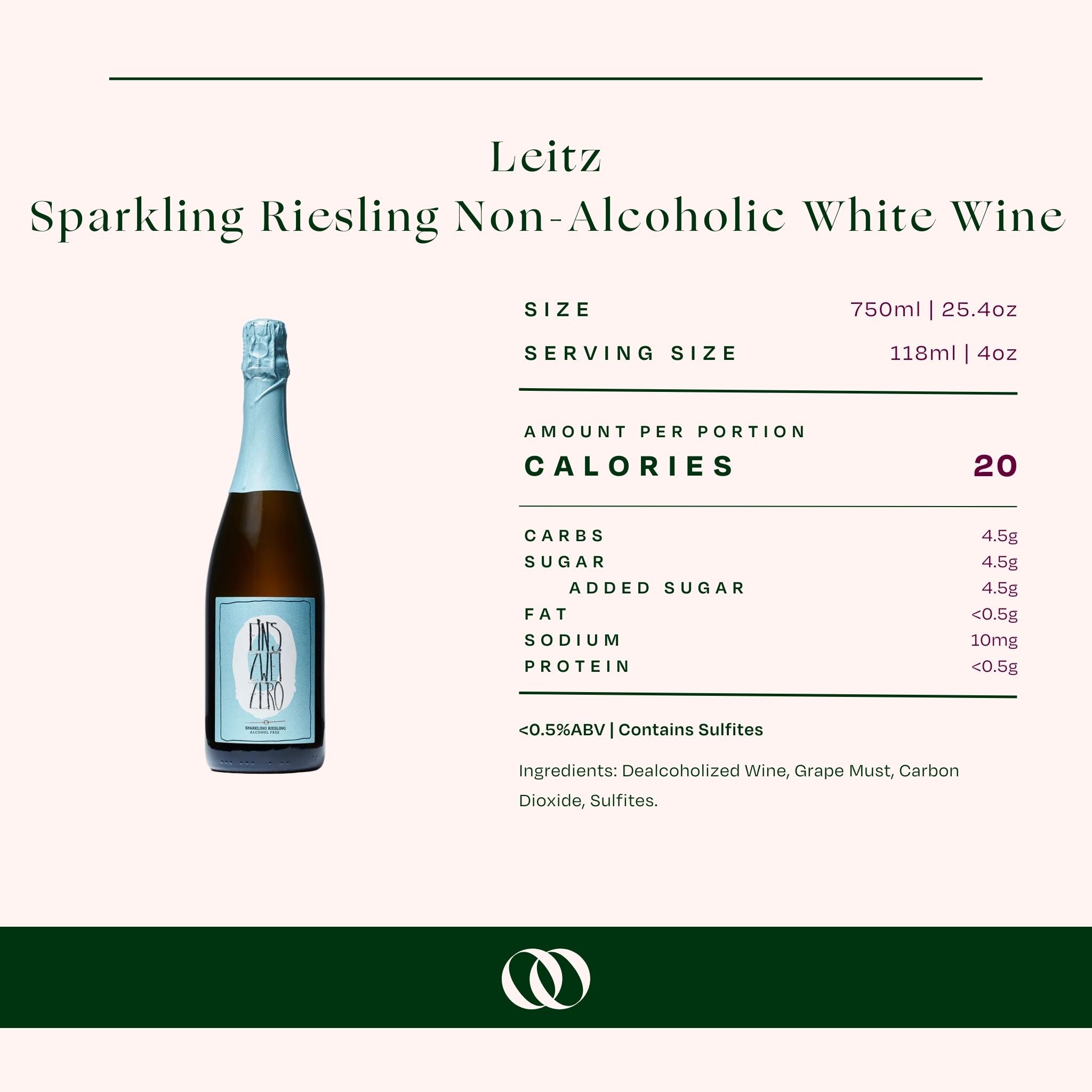 Leitz - Eins Zwei Zero Sparkling Riesling Non-Alcoholic White Wine