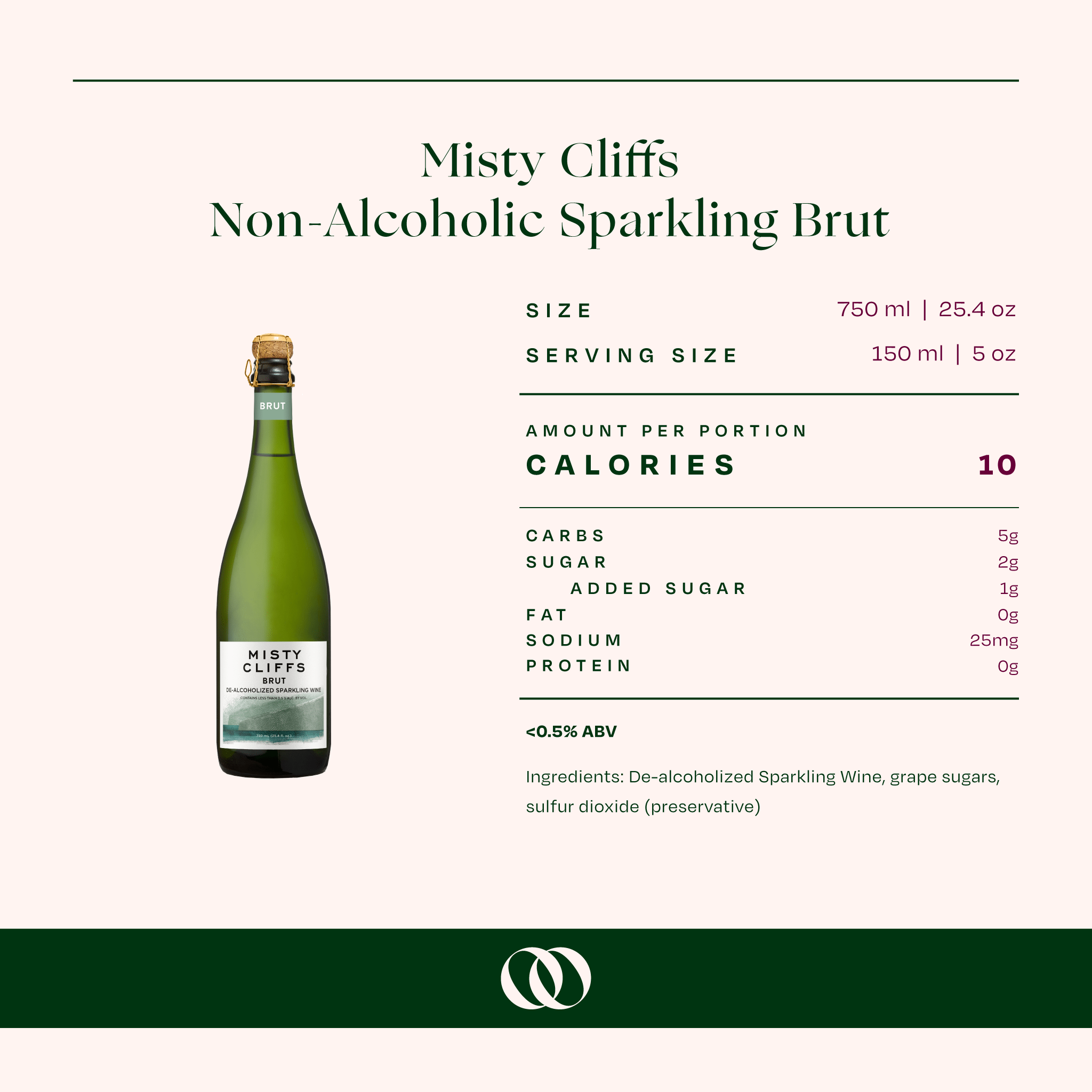 Misty Cliffs Non-Alcoholic Sparkling Brut