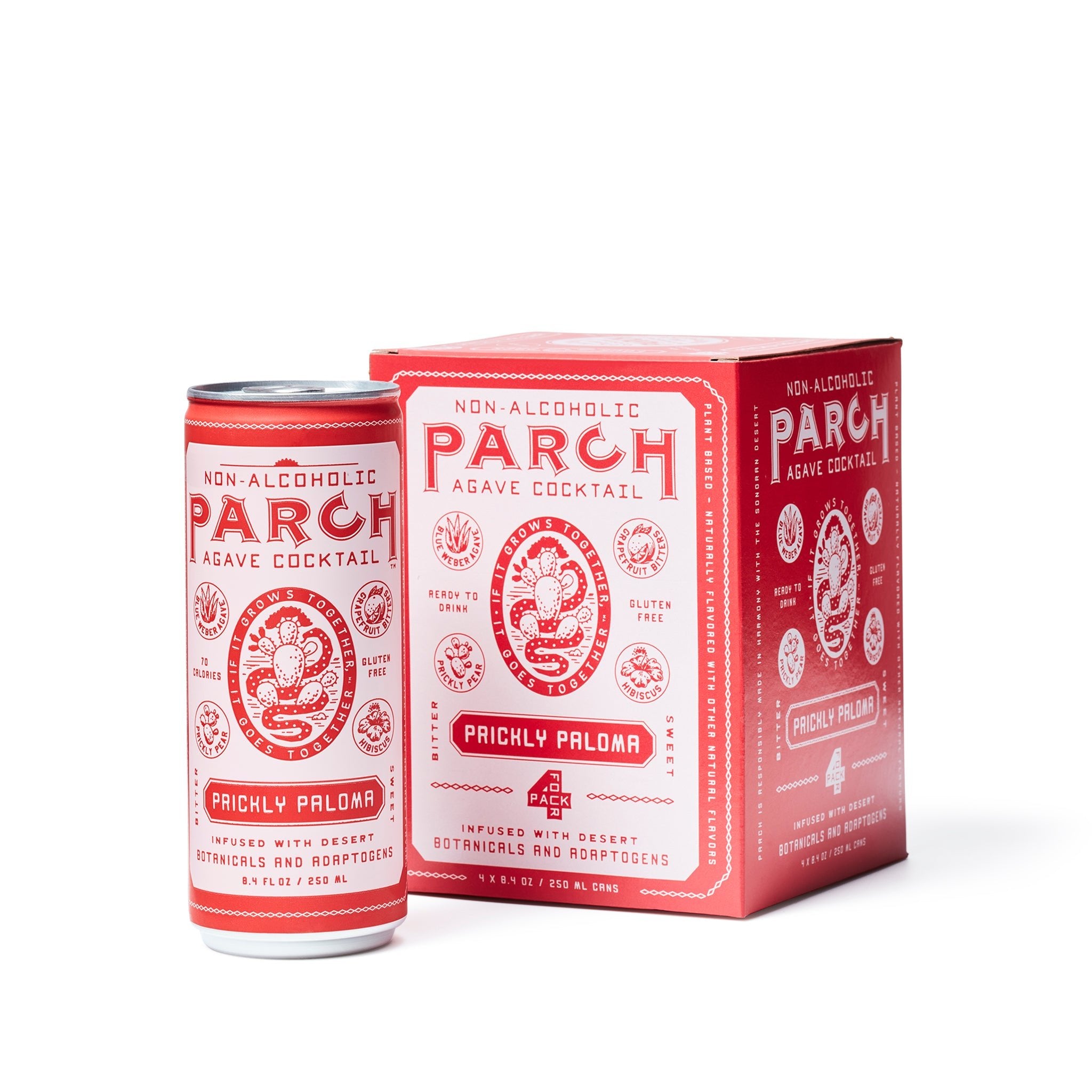 Parch - Prickly Paloma - Non-Alcoholic Beverage - 250 ml 4-pack