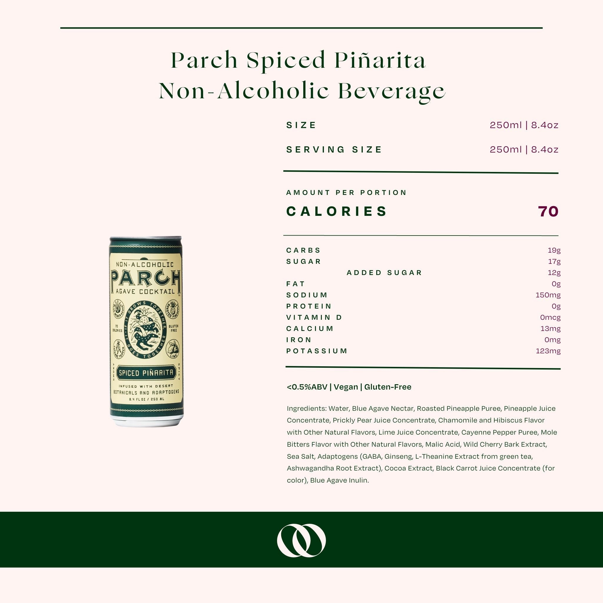 Parch - Spiced PiÃ±arita - Non-Alcoholic Beverage - 250 ml 4-pack