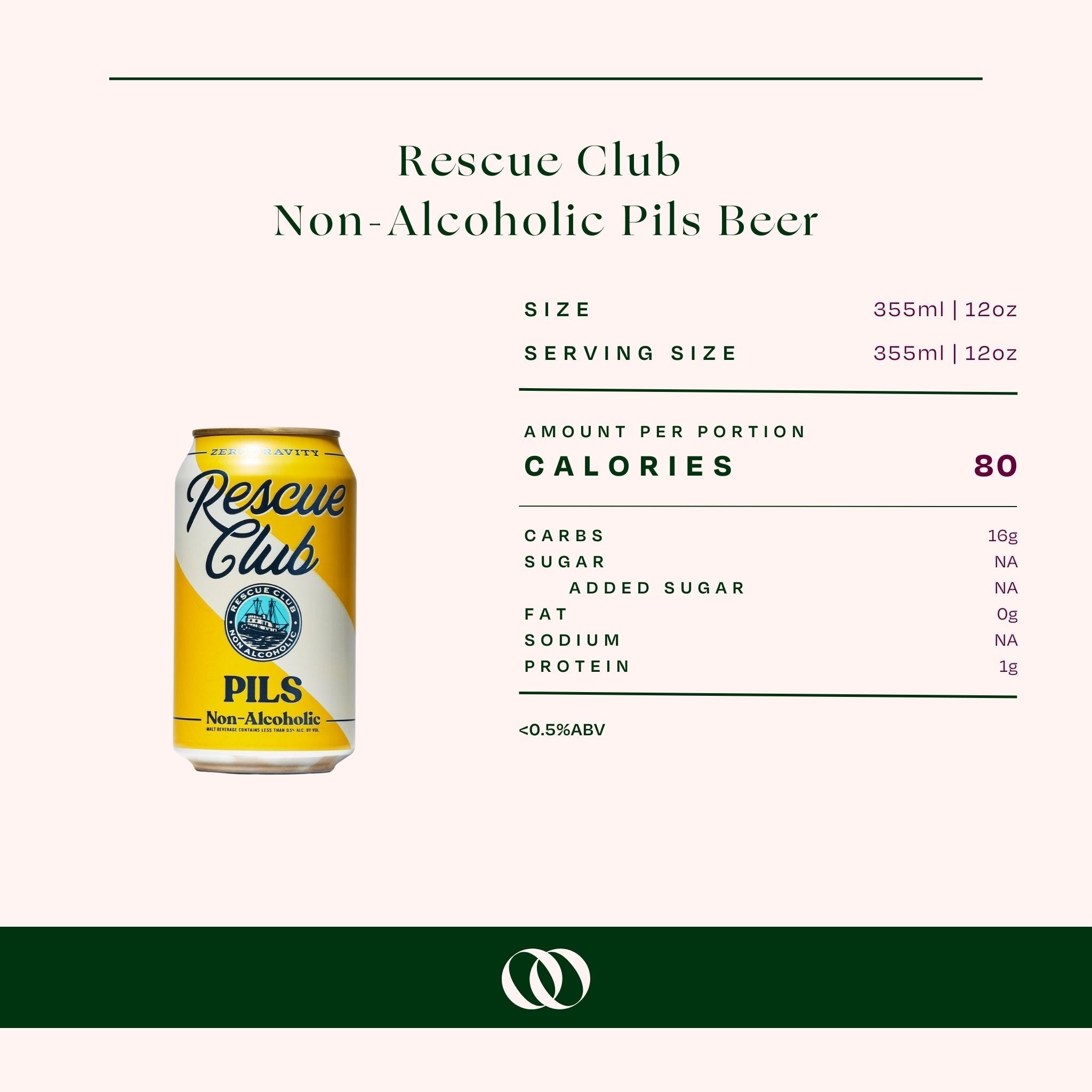 Rescue Club Non-Alcoholic PILS Beer