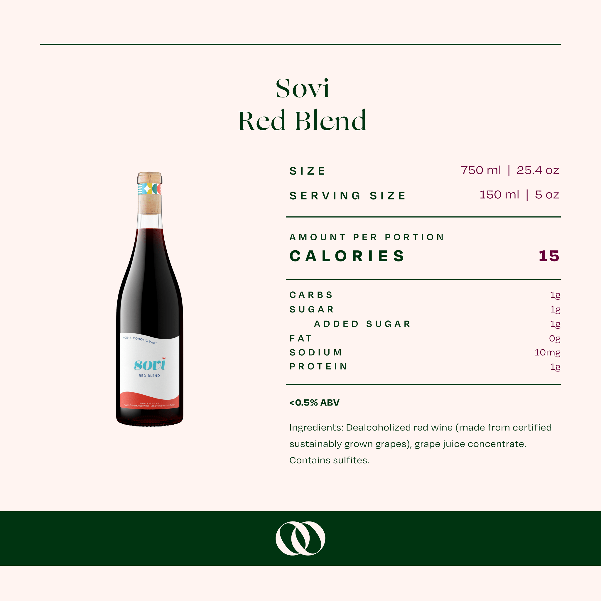 Sovi - Non-Alcoholic Red Wine Blend 750ml