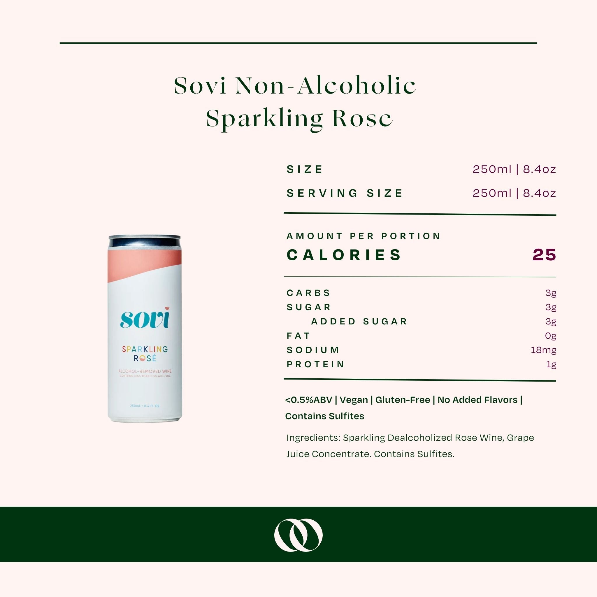 Sovi - Non-Alcoholic Sparkling RosÃ© (4-Pack)