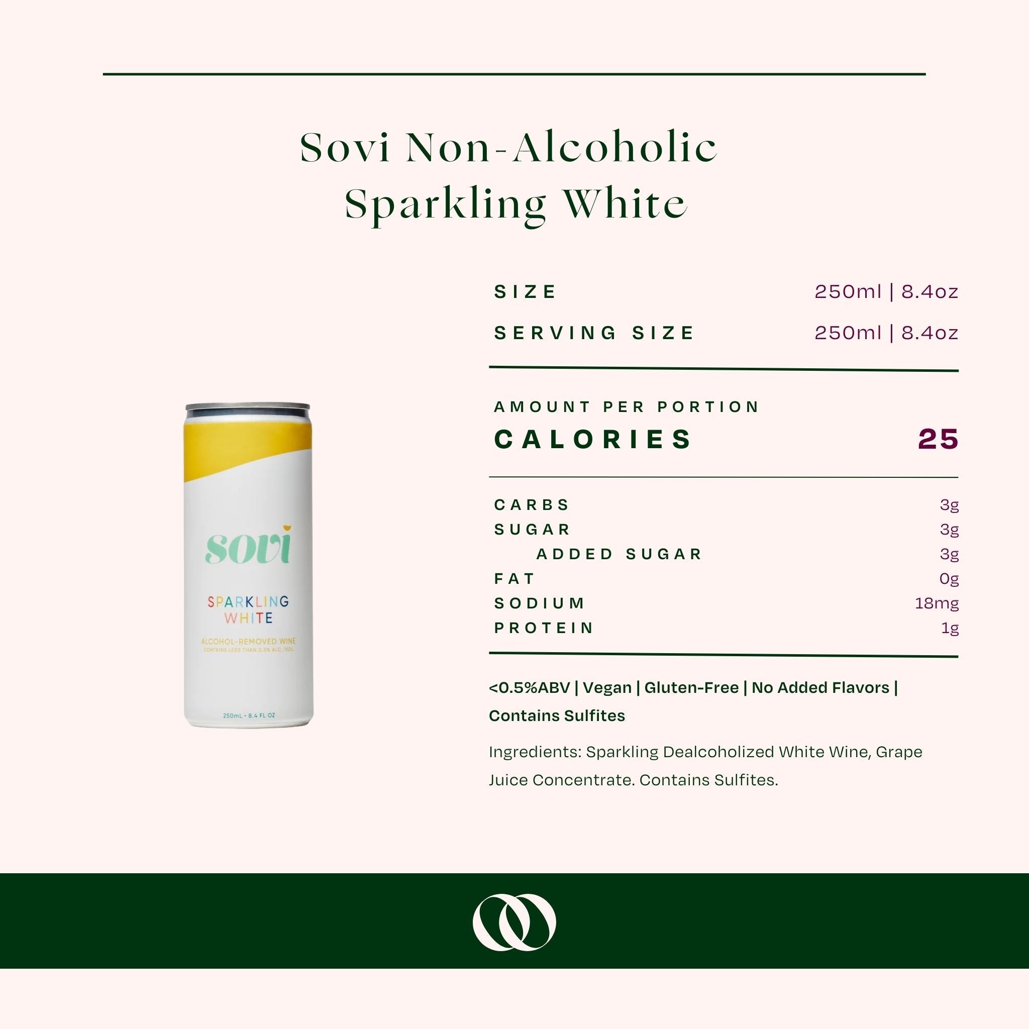 Sovi - Non-Alcoholic Sparkling White - (4 Pack)