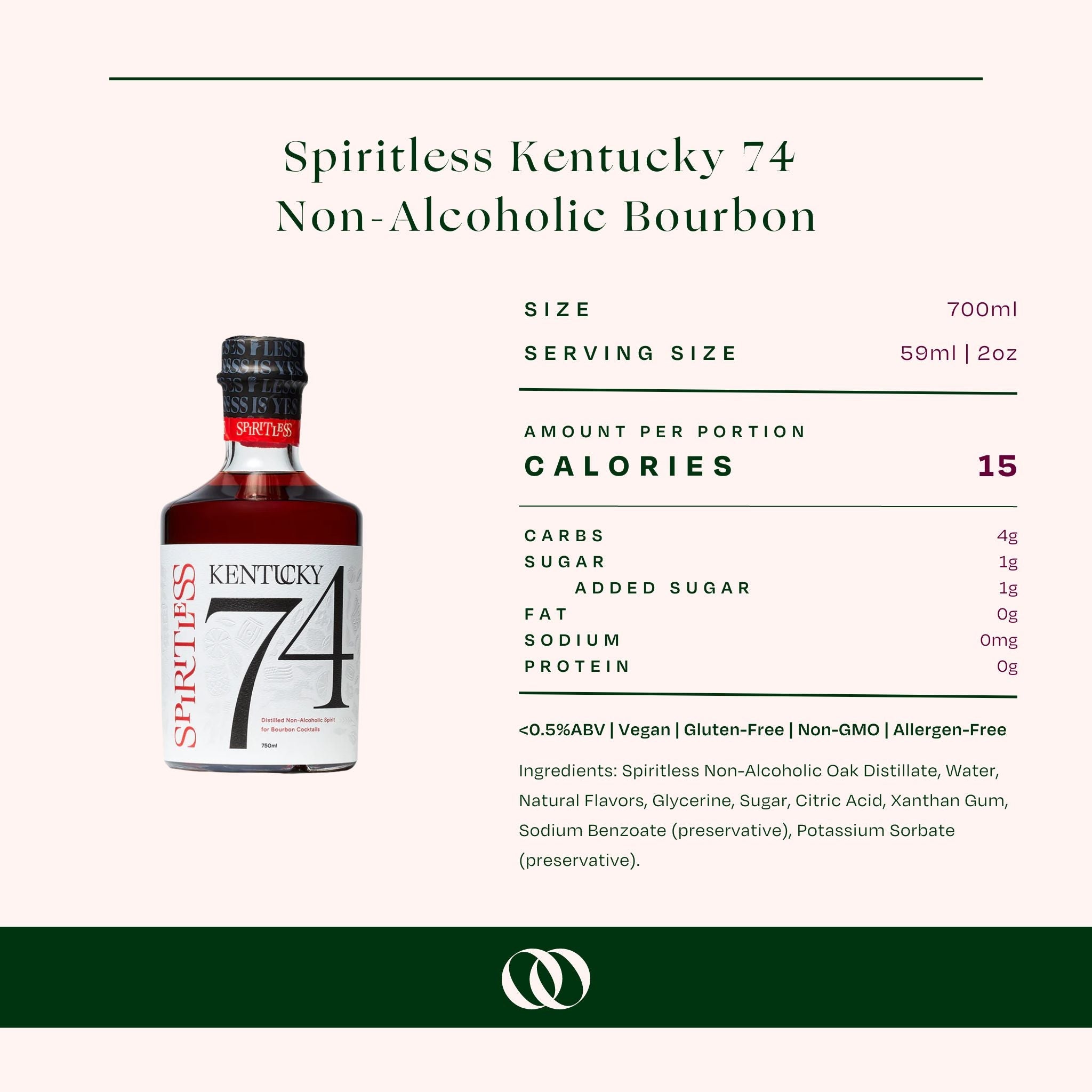 Spiritless - Kentucky 74 - Non-Alcoholic Bourbon -700 ml