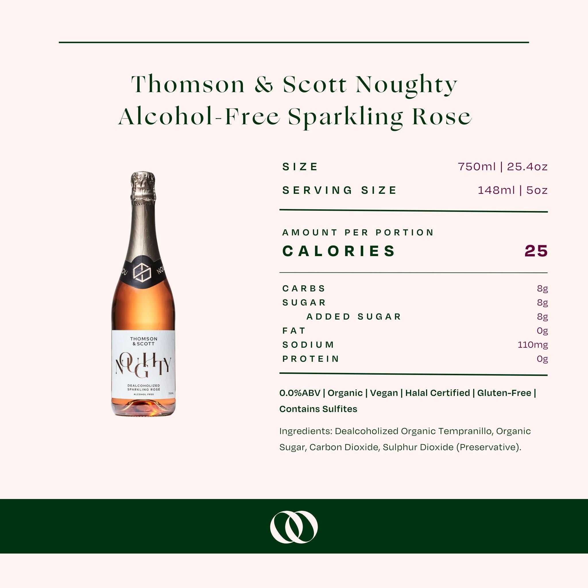 Thomson & Scott Noughty Alcohol-Free Sparkling RosÃ©