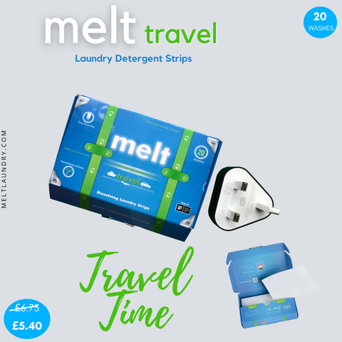 Melt Travel Laundry Detergent Strips