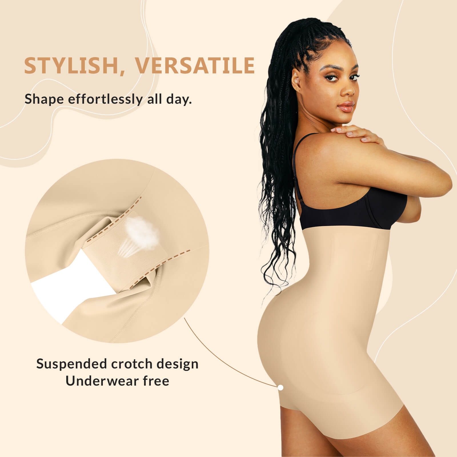 AirSlim® Post-Surgical Open Bust Shaper Shorts