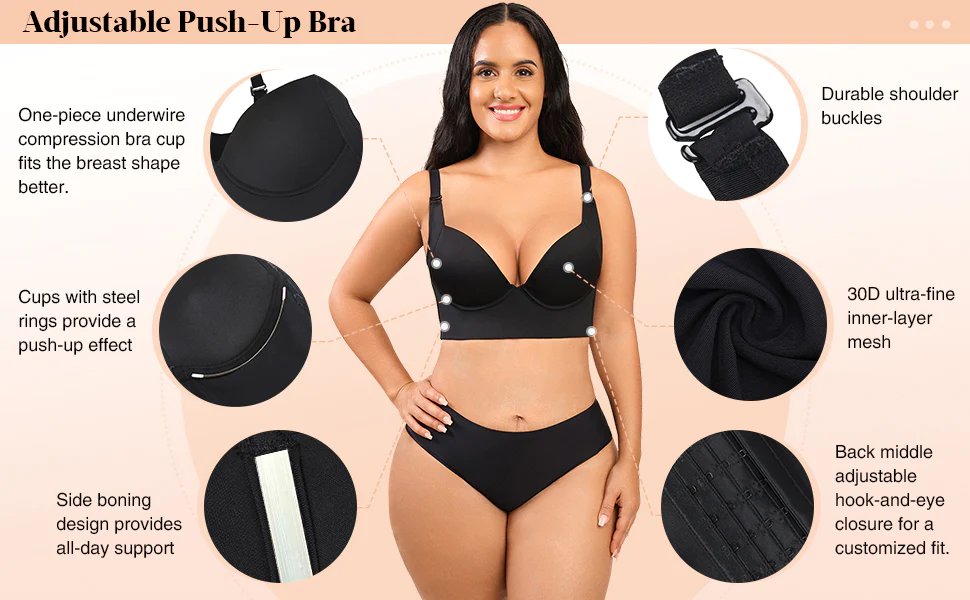 HOT YUHIIIXWQQW 568] Hides Back Fat Diva New Look Lingerie Sexy Deep Cup  Bras For Women Fashion Bra With Shapewear Bralette Incorporated Underwear