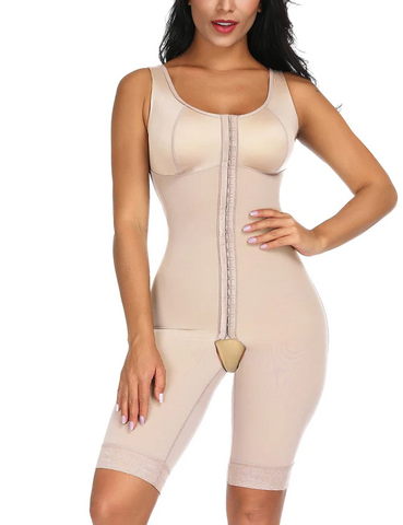 Ultimate Stretch Nude Hooks Crotchless Unpadded Big Size Fajas Bodysuit