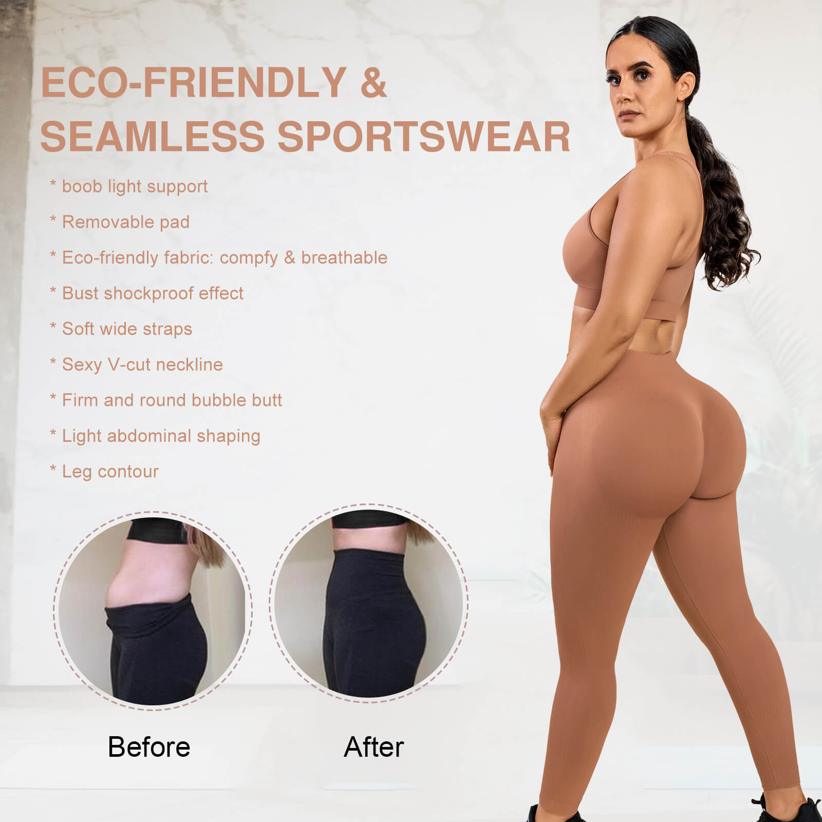 Wholesale Sexy Seamless Sportswear Butt Lifting Tummy Control