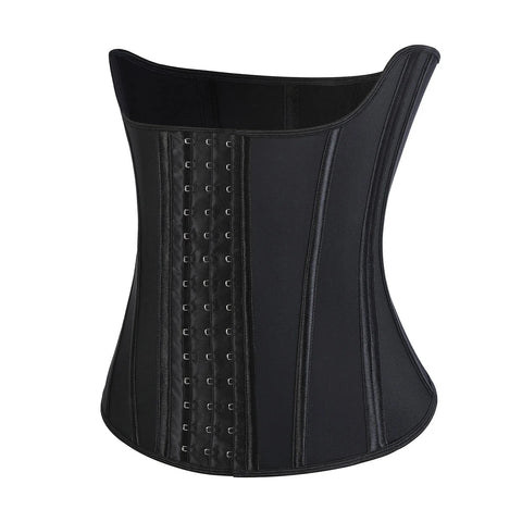 Wholesale Black Latex Tummy Control Waist Trainer 14 Steel Bones Lose Weight