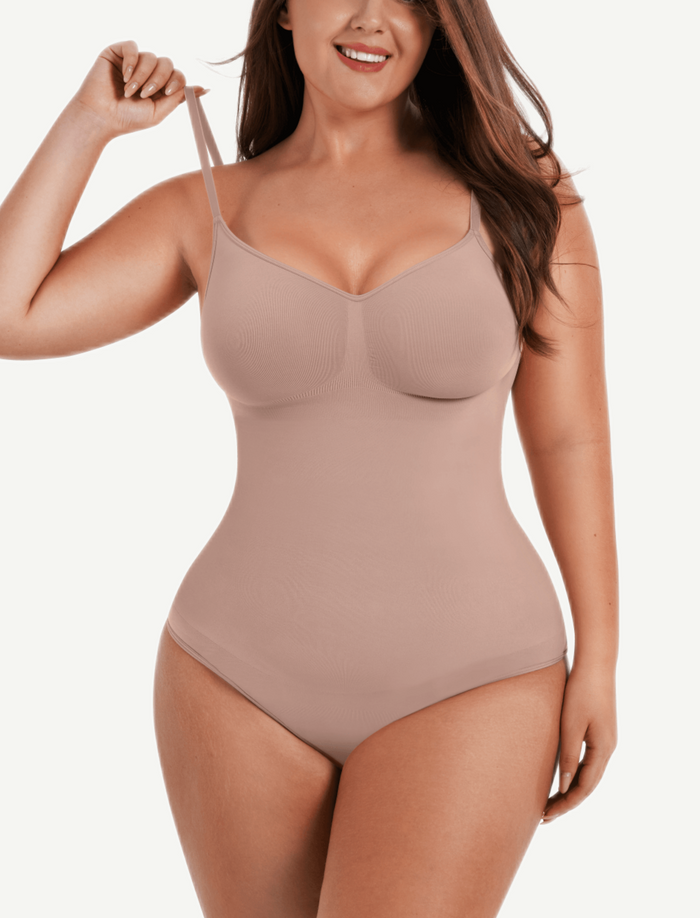 Wholesale Seamless Covered Bust Jumpsuit Thong Bodysuit