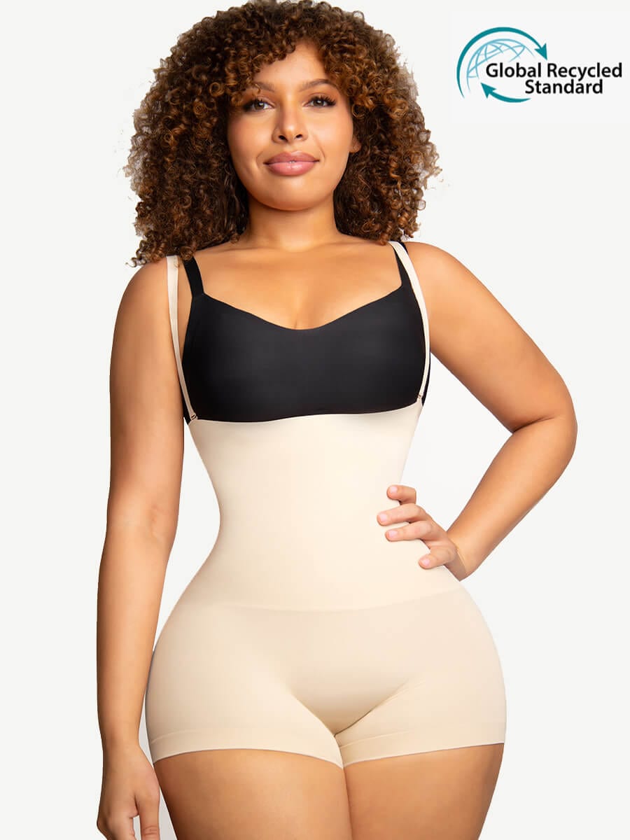 Wholesale 🌿Eco-friendly Seamless Instant Smooth Open-Bust Mid-Thigh Sh