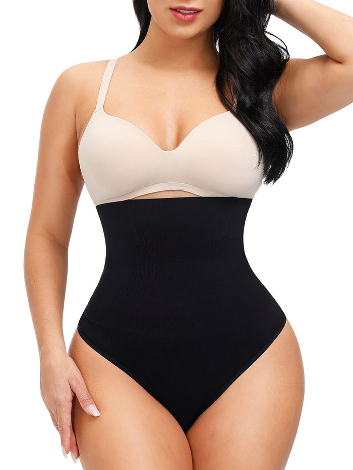 Seamless Body Shaper Thong 4 Steel Bones Breathability