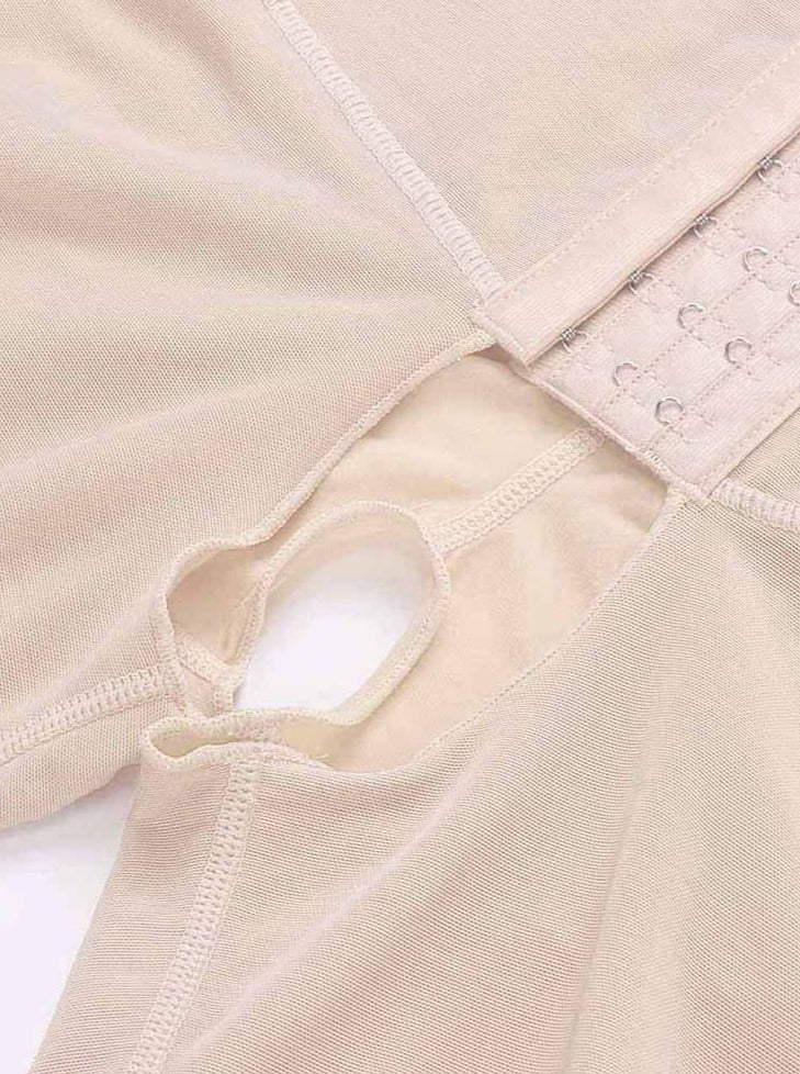 Wholesale Shimmer Skin Hook Open Crotch Underbust Fajas Bodysuit Big S