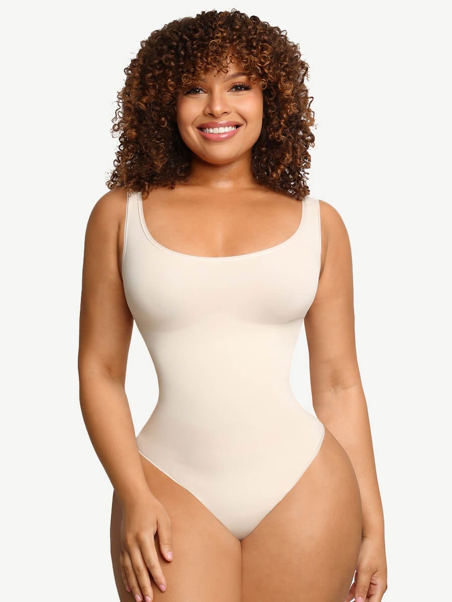 Wholesale 🌿 Eco-friendly Seamless Outer Crew Thong Bodysuit