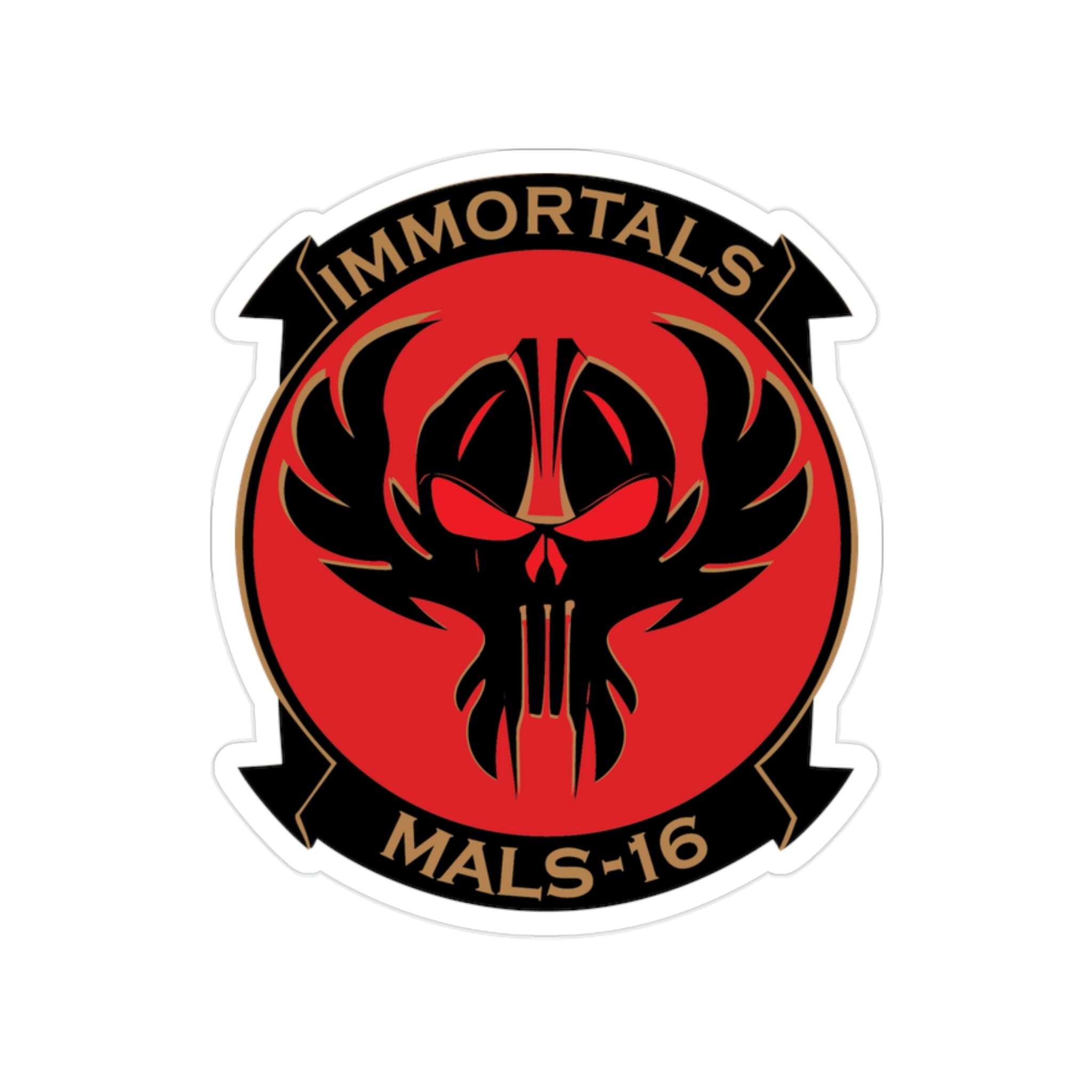 MALS 16 Immortals (USMC) Transparent STICKER Die-Cut Vinyl Decal – The ...