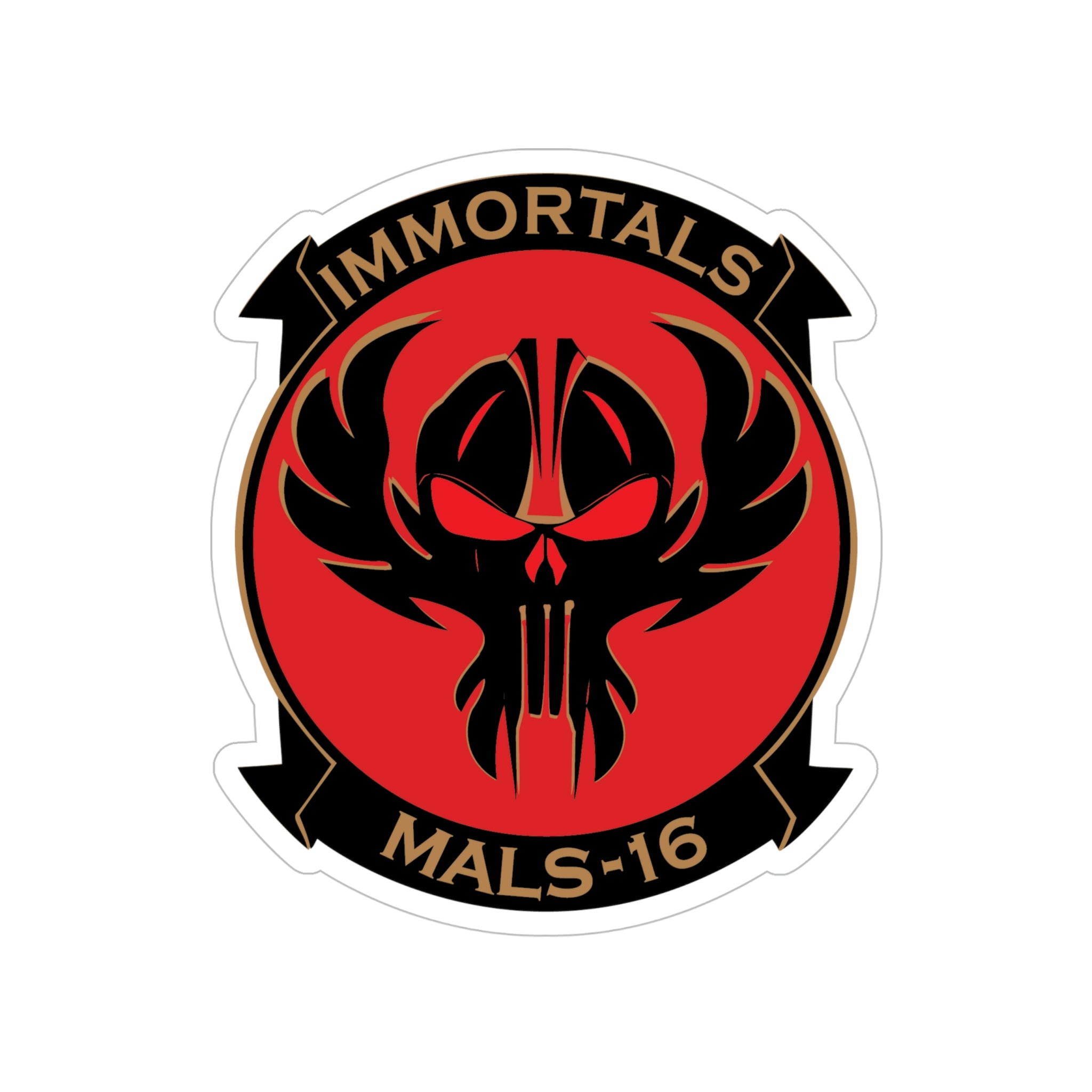 MALS 16 Immortals (USMC) Transparent STICKER Die-Cut Vinyl Decal – The ...