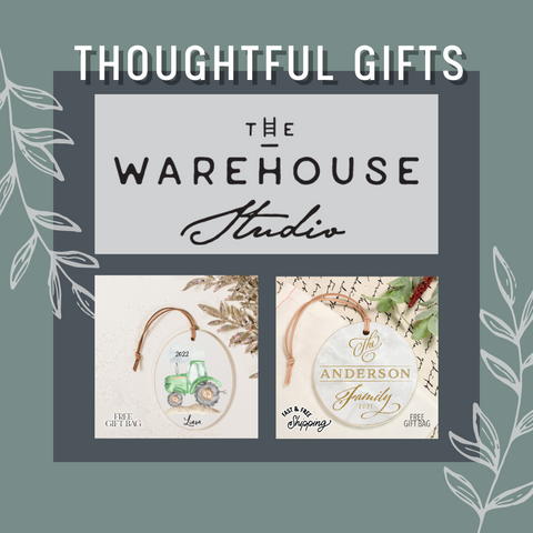 A Thoughtful Christmas Gift This Holiday Season: Custom and Handmade Christmas Ornaments - Shop The Warehouse Studio, online handmade gift boutique located in Laurel, Missouri