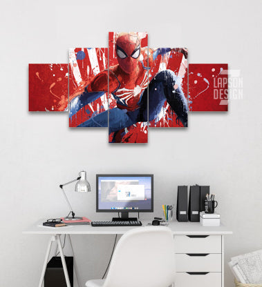 Cuadros de 5 piezas L - Spiderman Art paint – Lapsondesign