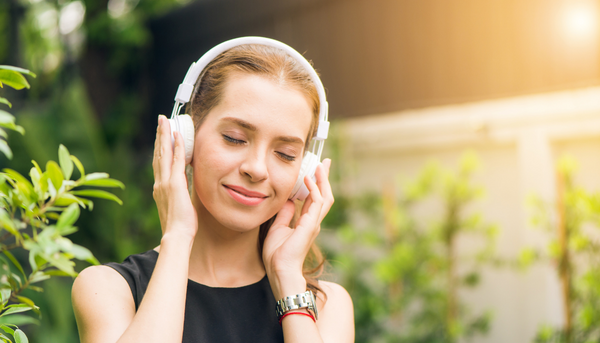 Woman Listening to music