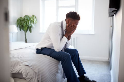 men sabotaging and feeling depressed