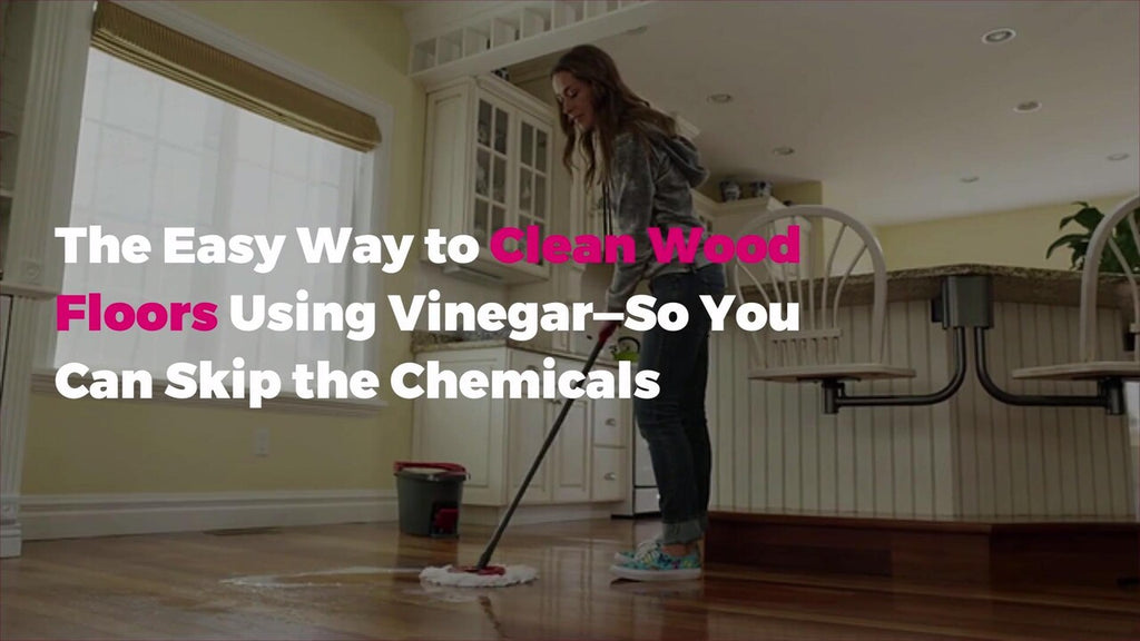 easy way to clean wood floors with vinegar