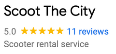 Google scooter rental customer reviews summary