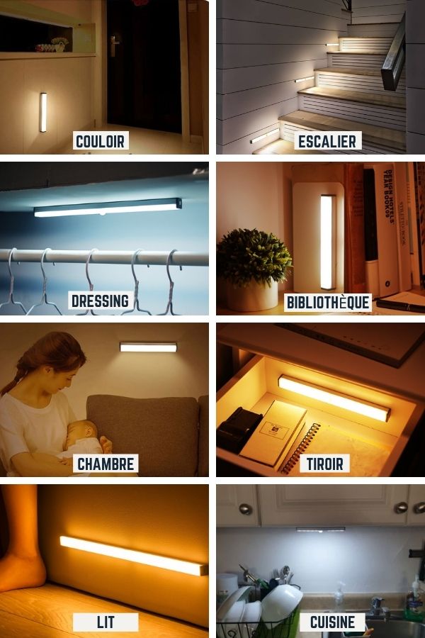 Lampe Détecteur de mouvement LED Rechargeable Aimantée & Autocollante –  Daffodil LEC010 – Spot LED Magnétique pour Placard, Tiroir, Escalier -  Batterie ou Secteur - Achat & prix