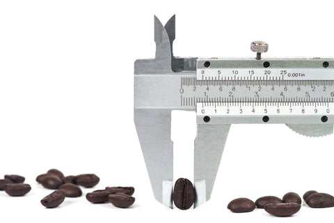 Measuring coffee bean size