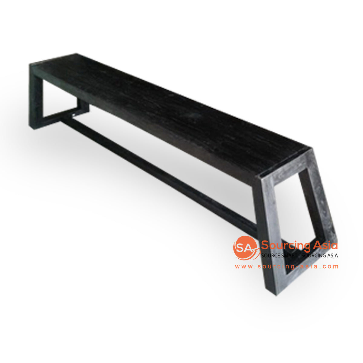 Ecl061 Black Recycled Teak Wood Bench Sourcing Asia