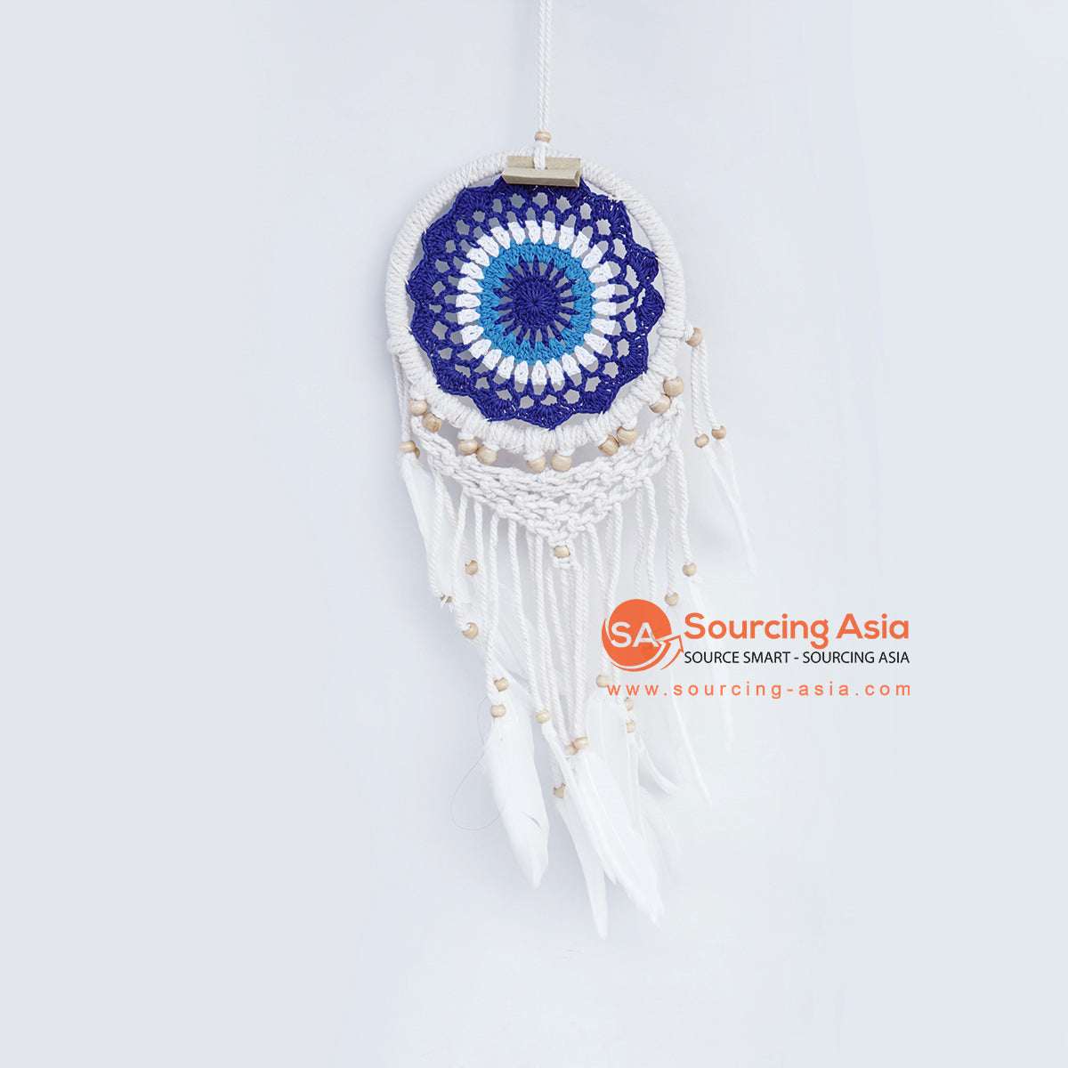 Ombre White Dreamcatcher With White Purple & Indigo Feathers Turquoise –  Pure Chakra