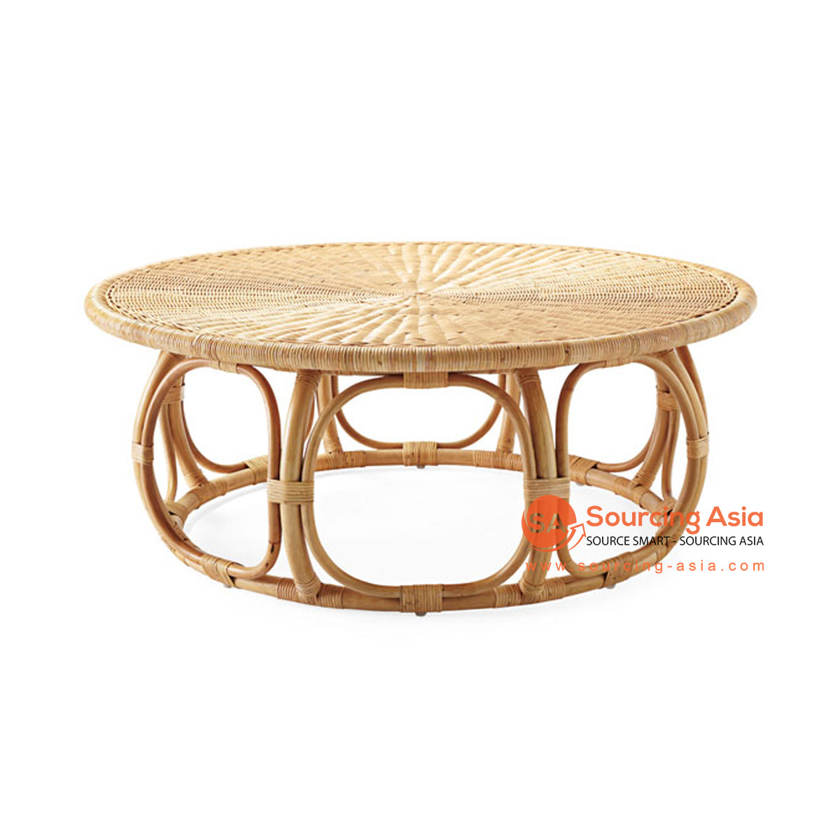 Shl200 1 Natural Woven Rattan Round Coffee Table Sourcing Asia