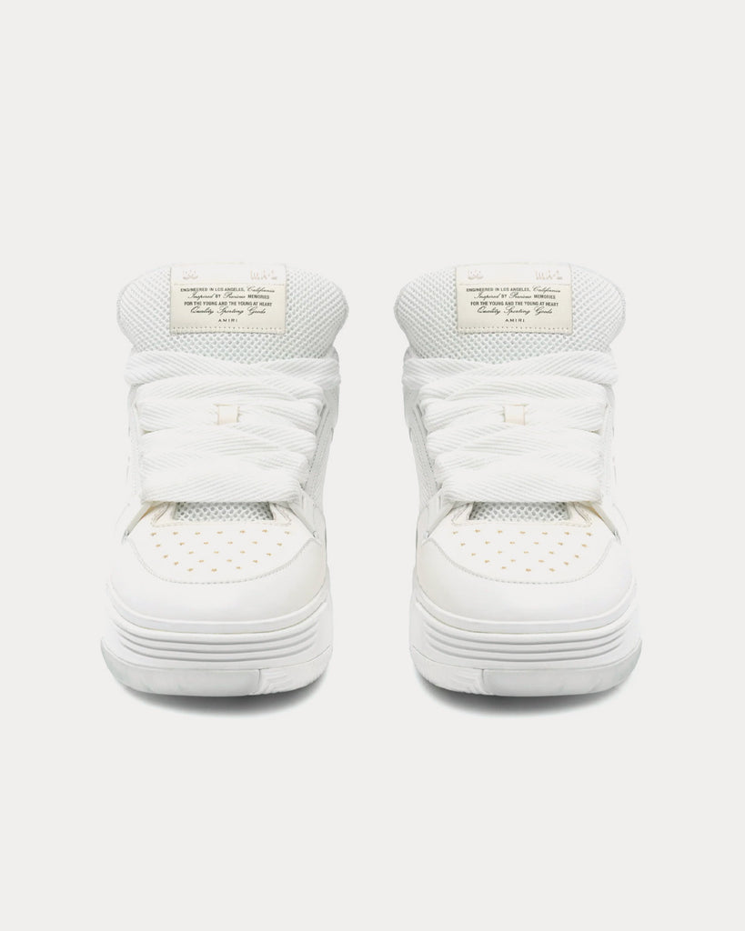 AMIRI MA-1 White / Grey Low Top Sneakers - Sneak in Peace