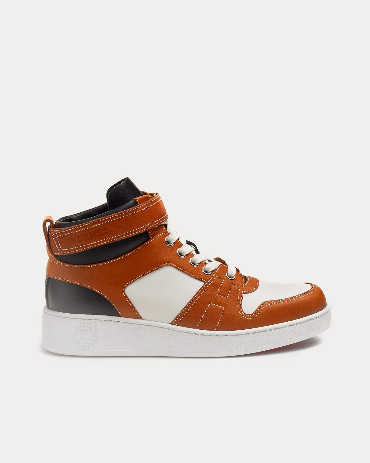 Hermes Eclair Sneakers Unisex Knit In Black/Orange