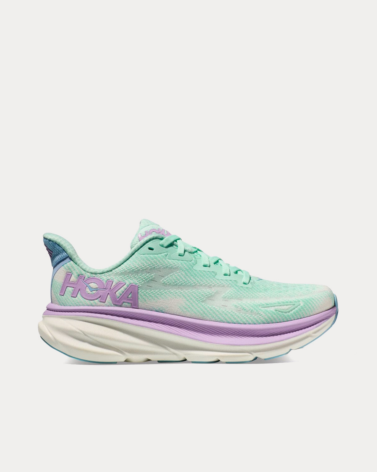 Hoka Clifton 9 Sunlit Ocean / Lilac Mist Running Shoes - Sneak in Peace