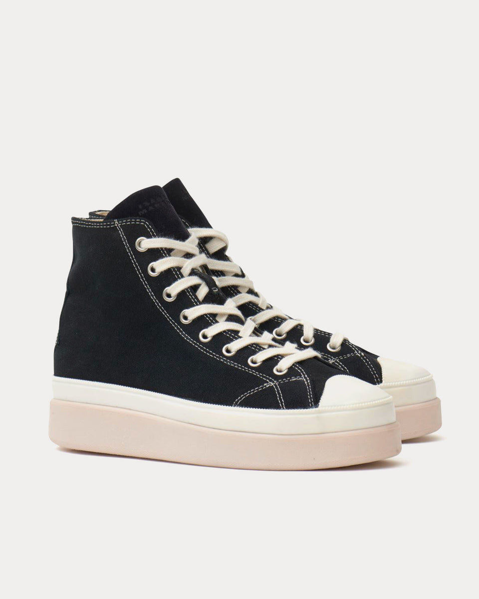 Isabel Marant Austen Canvas Black High Top Sneakers - Sneak in Peace