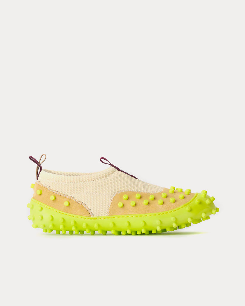 Sunnei 1000CHIODI Cream / Yellow Slip On Sneakers - Sneak in Peace
