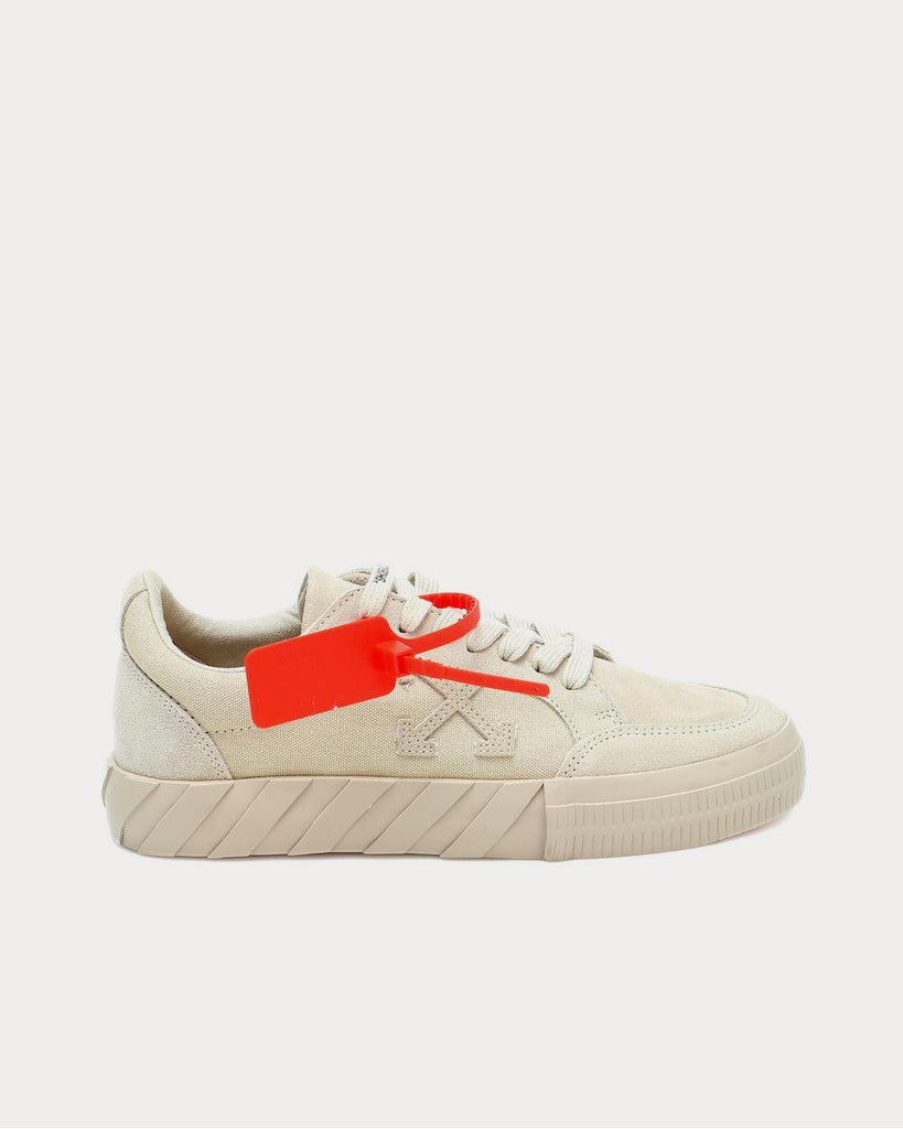 Off-White Vulcanized suede Beige Low Top Sneakers - Sneak in Peace