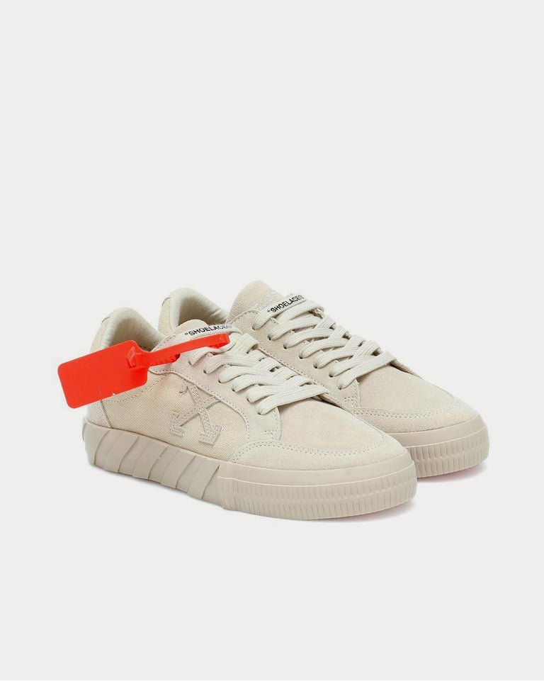 Off-White Vulcanized suede Beige Low Top Sneakers - Sneak in Peace