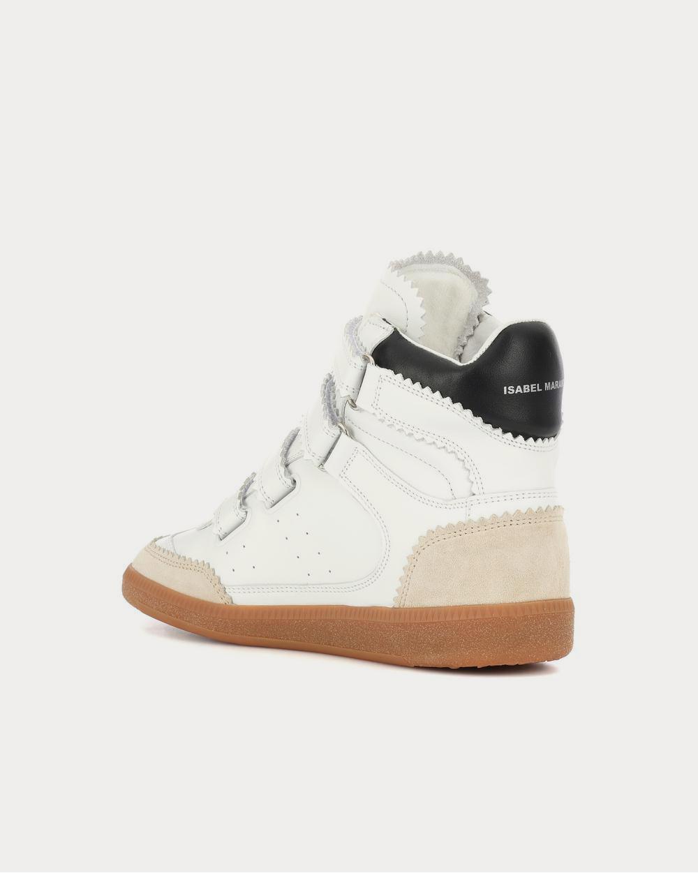 Isabel Marant Bilsy leather White High Top Sneakers - Sneak in Peace